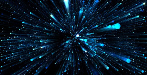 VideoHive Blue Particles in Space – Intro Download