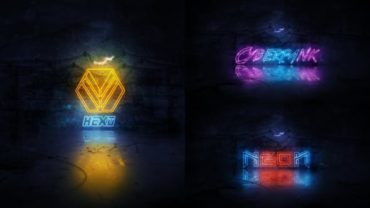 grunge-neon-logo-reveal