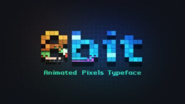 8bit-animated-pixels-typeface