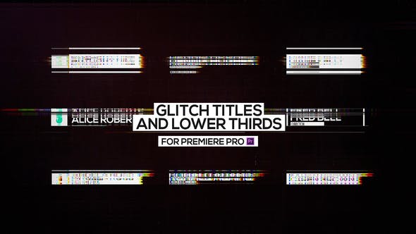 adobe premiere pro glitch title template