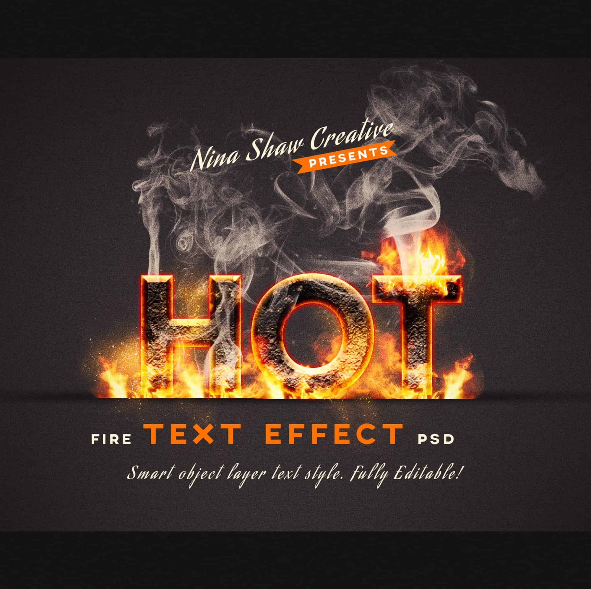 Fire Text Effects Free After Effects Template