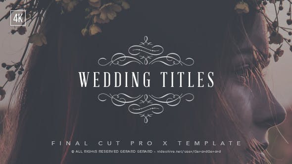 Wedding Titles Fcpx Free After Effects Template