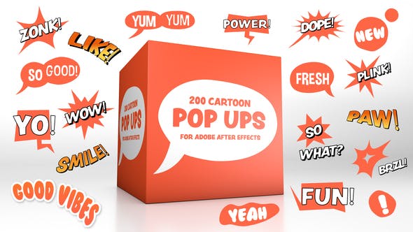 Cartoon Pop-Ups » Free After Effects Template