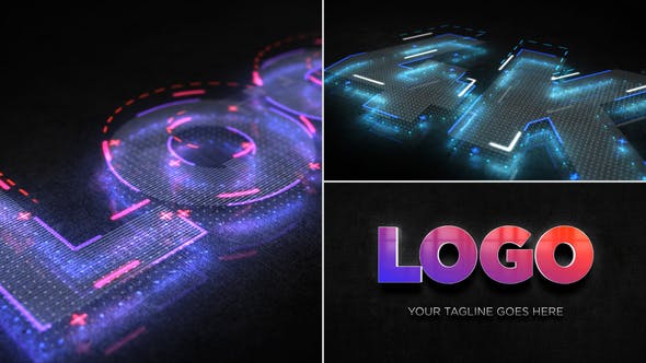 Digital 3d Logo Reveal Free After Effects Template