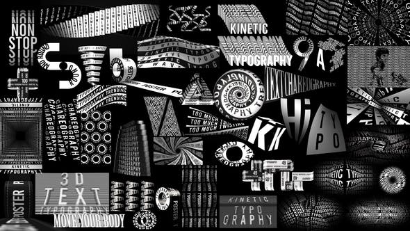Kinetic Typography Trending Posters Intro Download