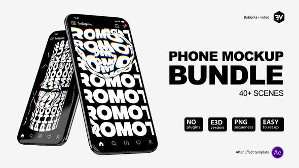 Download Phone Mockup Bundle Free After Effects Template
