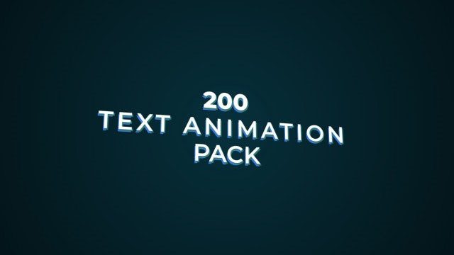 200 Text Animation Pack – Intro Download