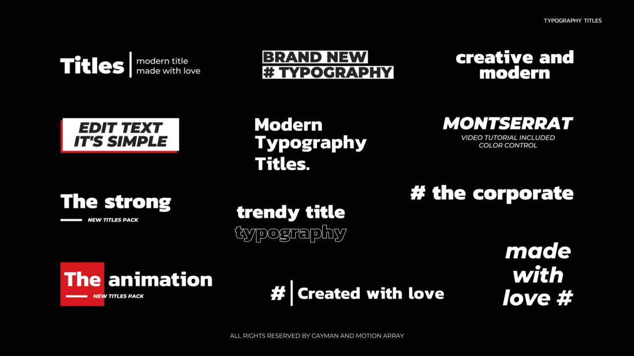 Typography Titles – Intro Download