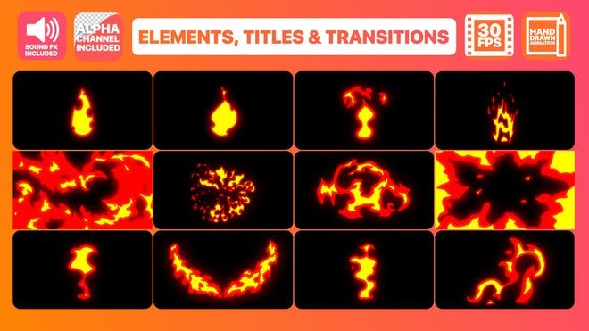 Fire Elements Titles And Transitions 136649 