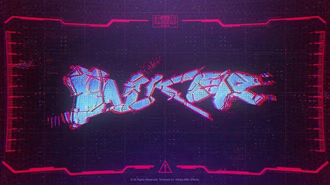 cyberpunk logo after effects download